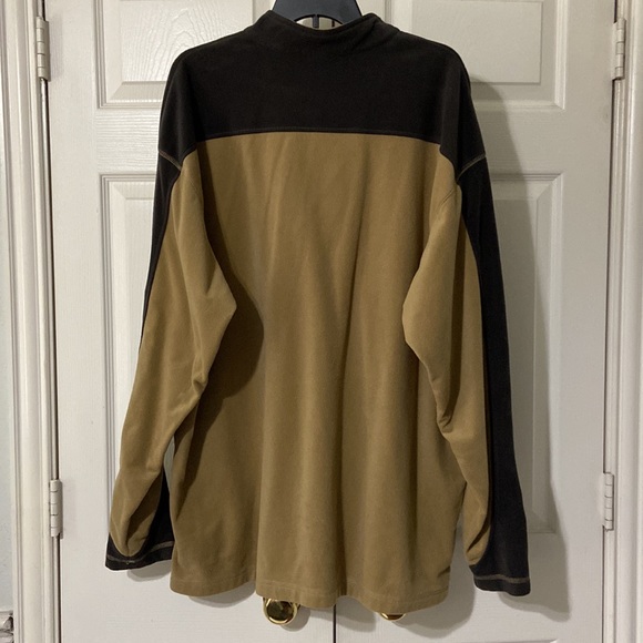 Men’s Columbia 1/4 Zip Fleece Brown Size XXL - Picture 3 of 3